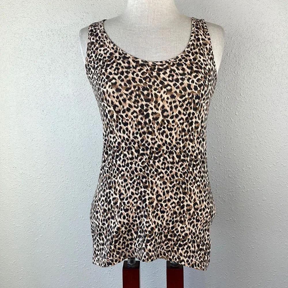 Old Navy First Layer Leopard Print Tank Top Size XS